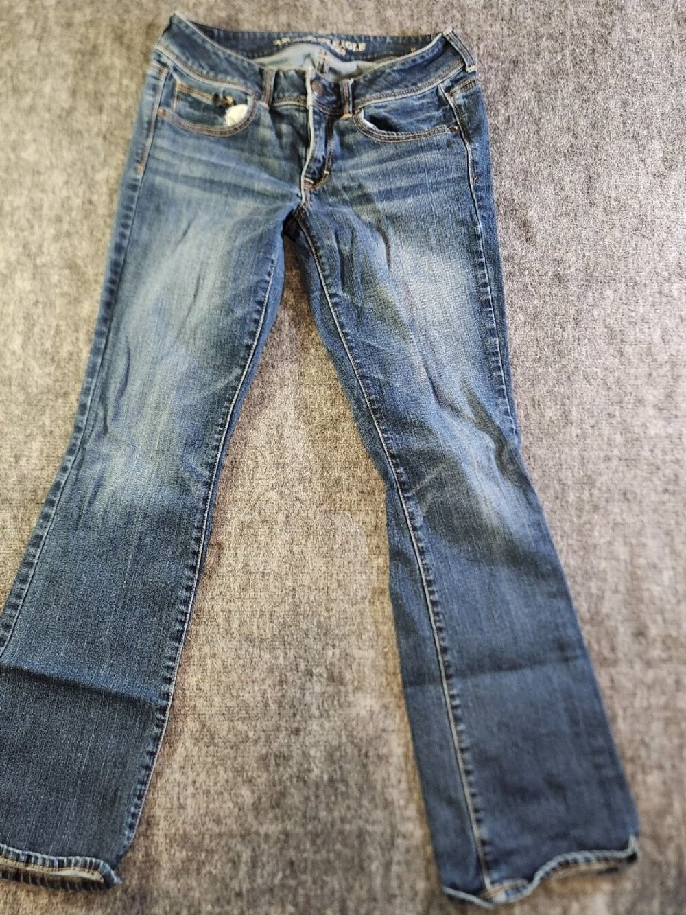 American Eagle Kick Boot Stretch Jeans Size 8 Medium Wash Bootcut